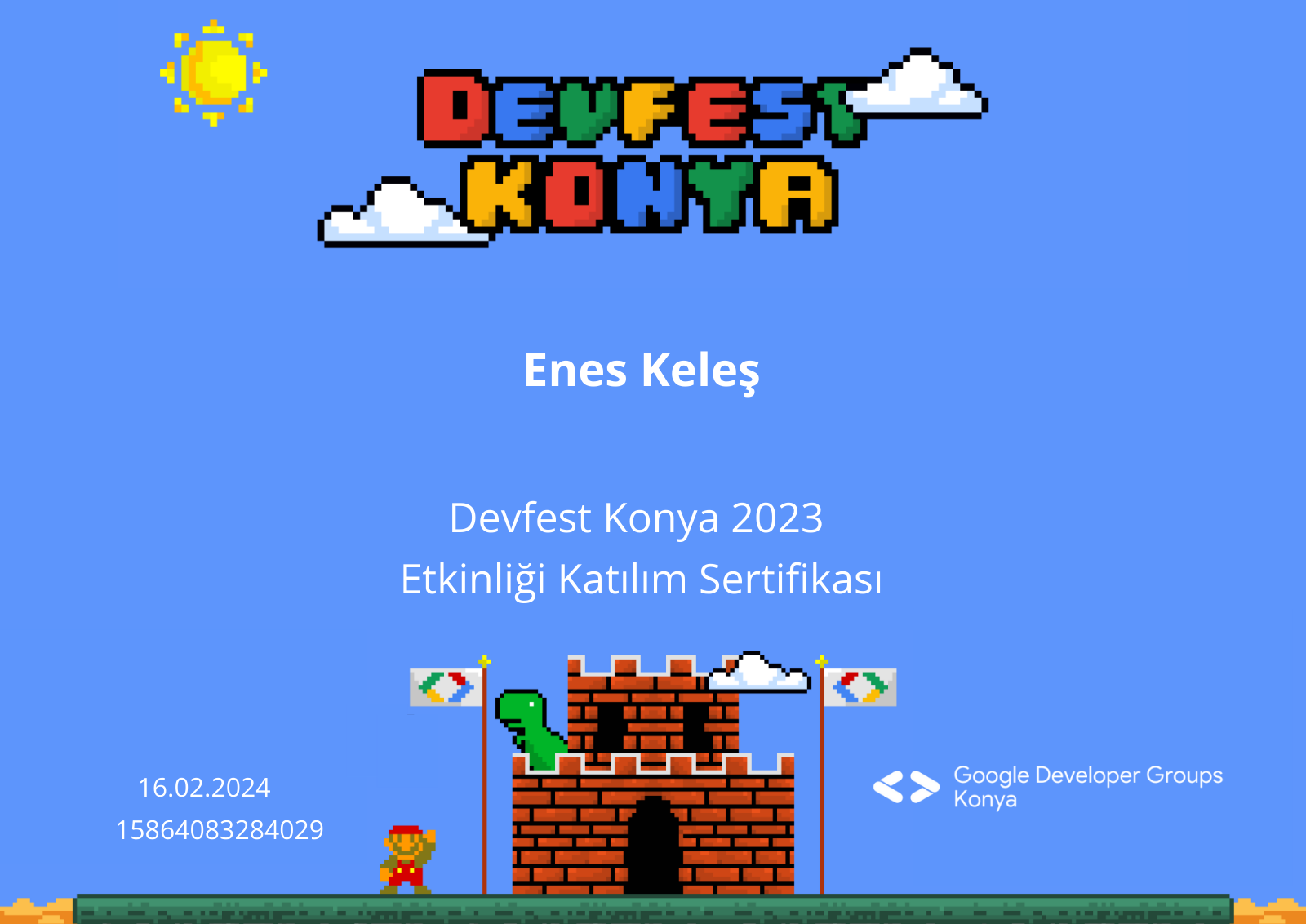 Sertifika DevFest_Konya